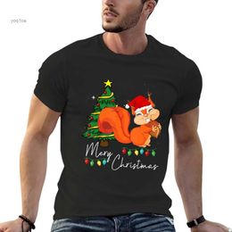 Men's T-Shirts Funny Squirrel Christmas T shirt T-Shirt summer top graphics t shirt plain t-shirt mens t shirt