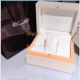 Watches White Boxes Mens Ladies for Gift MASTER Rectangle 1368420 1288420 Original Wooden Box With Certificate Tote Bag215P