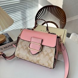 2024 Top Luxury Women Designer Handbag Morgan Designers Crossbody Handle Bags Vintage Metal Logo Plain Shoulder Bag Soft Leather Hasp Vintage Handbags