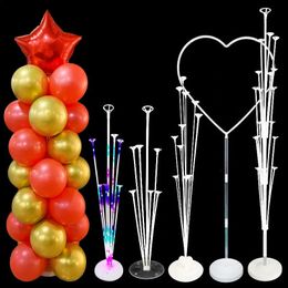 Balloons Stand Confetti Ballons Holder Column 12Set Wedding Birthday Party Decorations Kids Baby Shower Balons Support Supplies 240124