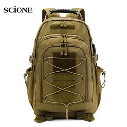 Hiking Bags 50L Military Tactical Backpack Army Molle Assault Rucksack 3P Outdoor Travel Hiking Rucksacks Camping Hunting Climbing Bags XA3A YQ240129