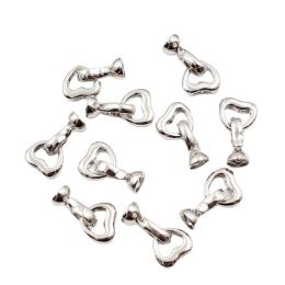 Necklace APDGG 10 Pcs Jewellery Findings Circle Heart Copper Gold Plated Clasps For Pearl Bracelets Necklaces Making DIY Craft Accessories