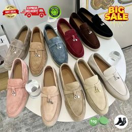 Casual Shoes Lp Pianas Loafers shoes Designer Men Loafer High elastic beef tendon bottom fashion casual Flat Heel Soft sole Women work Office Shoe