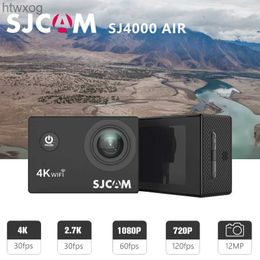 Sports Action Video Cameras SJCAM SJ4000 Action Camera AIR 4K 30PFS 1080P 4x Zoom WIFI Motorcycle Bicycle Helmet Waterproof Cam Sports Video Action Cameras YQ240129