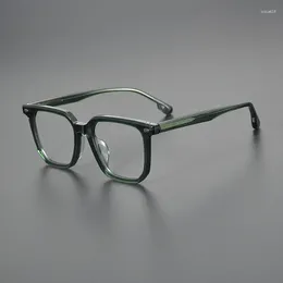 Sunglasses Frames Japanese Style High Quality Acetate Big Square Glasses Frame For Men Women Optical Myopia Designer Eyeglasses Prescription