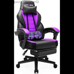 Other Furniture LEMBERI Gaming Chairs for AdultsErgonomic Video Game with footrestBig and Tall Chair 400lb Weight Capacity Raci Q240129