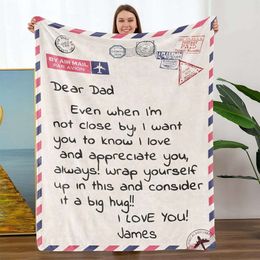 Birthday Christmas Wedding Gifts for Dad Personalised with Photo to Men From Daughter Son Custom Gifts Dad Blanket DAD