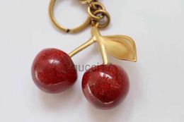 Red Keychain Cherry Style Color Chapstick Wrap Lipstick Cover Team Lipbalm Cozybag Parts Mode Fashion R7Y9 AMAE AMAE