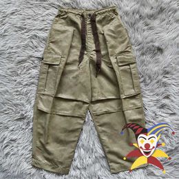 Men's Pants Kapital Kountry Pants Men Women Army Green Camouflage Cargo Pants Elastic DrawstrCasual Trousers J240129