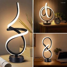 Table Lamps Modern LED Strip Lamp Simple Romantic Colourful RGB Ambient Small Desk Bedroom Bedside Study Computer Desktop Lights