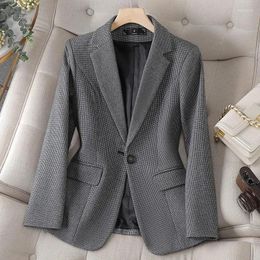 Women's Suits Fashion Small Suit Coat Female Autumn And Winter Temperament All Match High-grade Casual RE-2024