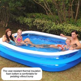 Inflatable Swimming Pool Adults Kids Pool Bathing Tub Outdoor Indoor Swimming Home Household Baby Wear-resistant Thick1239A
