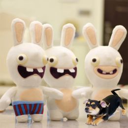 Toys Funny Dog Toys Pet Puppy Chew Squeaker Squeaky Plush Sound Toy Crazy Rabbit Stuffed cotton bite Squeaking Toy for small dog