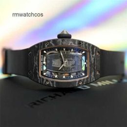 Richardmill Watches Automatic Chronograph ristwatches Swiss Made Womens Series RM 0701 Carbon Fibre Automatic Mechanical Womens Watch Titanium Metal Fash 4TRC