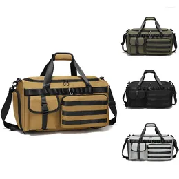 Duffel Bags Outdoor Travel Fitness Bag Men Women Multifunction Backpack With Shoes Pocket Luggage Storage Handbag Weekend Duffle Y209A