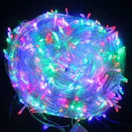 50M Christmas Garland Lights Led String Fairy Light Festoon Lamp Outdoor Decorative Lighting for Wedding Party