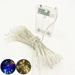 Strings 2M 4M 10M LED String Lights 3 AA Battery Operated Waterproof Fairy Christmas For Holiday Party Wedding Decoration
