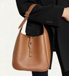 100% Real Leather Shoulder Bags Designer Underarm Bucket Bag Hobo Women Cowhide Totes Lady Classic Luxury Handbag With Purse Inside Large Capacity High Quality 2603