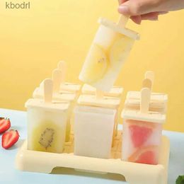 Ice Cream Tools Ice Cream Mold Household Kitchen Popsicle Frozen Ice Block Container Homemade Ice Cream Stick Ice Simple Grinder Ice Box YQ240130