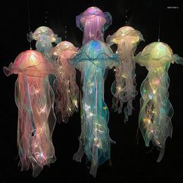 Night Lights Dazzling Jellyfish Portable Flower Used For Decorating Girls' Rooms Atmosphere Decoration Home