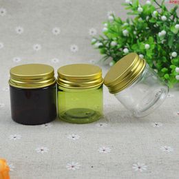 50pcs Cream bottle for avoiding light round small plastic jars containers with lids cosmetic packaginggoods Rwxqb