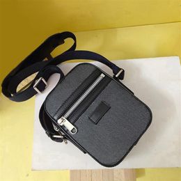 Classic mini shoulder bag men real leather pvc handbags Messenger bags 14x17 5x5 5cm fasion bags crossbody bag man276F