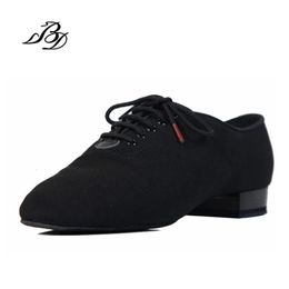 Sneakers Shoes Men BD Dance Square Dancing Social Ballroom Latin 309 Black 317 Modern Shoe Oxford Heel 25 MM Canvas 2 23 3