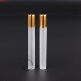 20pcs Wholesale 10ml Empty Roll on Bottle Essential Oil Frosted Glass Perfume 1/3 OZ Pot Refillable Cosmetic Packaginghood qty Ackfh Hglqq