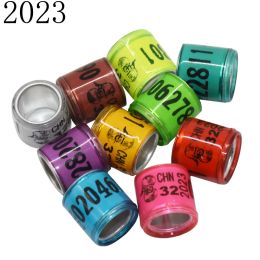 Charm 50 Pcs 2023 Multicolor Pigeon Foot Ring With Word Earrings Quality Durable Bird Ring Racing Pigeon Foot Ring Bird Tools