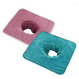 Towel 1pc Thickened Beauty Spa Massage Table Planking Face With Hole Bed Bandana Cosmetic Towels Warmer For 35X35CM