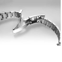 20mm band adjust Glidelock stainless steel high quality watch fold clasp bracelet for 116610 series sub watches watchmaker accesso2728