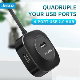 Jasoz Multi USB Hub 2.0 Splitter 4 Ports High Speed Adapter All In One Hab Expander For PC Computer Accessories