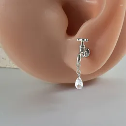 Dangle Earrings Water Tap Faucet For Woman Stainless Steel Saving Ear Bone Studs Creative Men Piercing Fashion Jewellery
