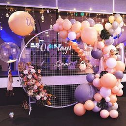 58 78cm Circle Balloon Stand Hoop Holder Wedding Round Balloon Flower Background Arch Frame Baby Shower Outdoor Party Decoration Y244G