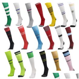 Sports Socks 2022 2023 Om Soccer Socks River Plate Adt Kids Children Ireland Knee High Thick National Team Club Home Away Third Footba Dhsrg