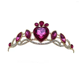 Hair Clips Fashion Children's Crown Headdress Cute Princess Little Girl Hoop Crystal Birthday Accessories