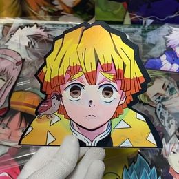 Demon Slaye Zenitsu 3D Lenticular Anime Waterproof Sticker for Car Laptop,Skateboard,Wall Decor Kid Toy Gifts