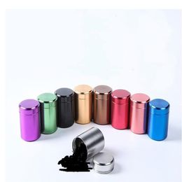 Metal Aluminium Sealed Mini Can Portable Small Travel Sealed Caddy Airtight Smell Proof Container Stash Jar1197F