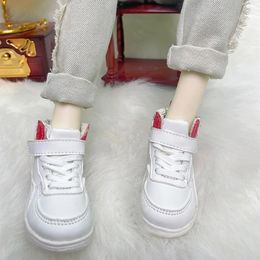 SDBJD 13 14 doll shoes casual high top board small white 240129