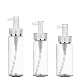 120ml 160ml 200ml Plastic cosmetic packaging PET lotion pump bottle high-end sub-bottling acrylic pump bottle hot sale Vudio Jeefb