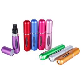 5ml Refillable Perfume Spray Bottle Aluminium Spray Atomizer Portable Travel Cosmetic Container Perfume Bottles ZZ