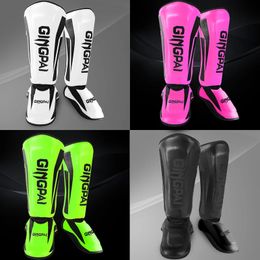 Professional Kickboxing Leg Guard Muay Ankle Protector Sparring MMA Shin Boxing Thickened Fighting Gear Ankle Protective 240124