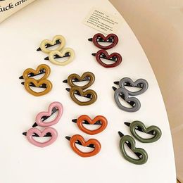 Hair Accessories 4 Pcs/Set Sweet Lovely Girls Small Heart Shape Barrettes For Women Students Hairpin Headwear Fine Jewellery