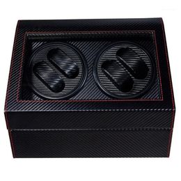 4 6 High End Automatic Watch Winder BoxWatches Storage Jewelry Holder Display PU Leather Watch Box Ultra Quiet Motor Shaker Box1219J