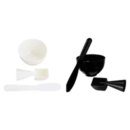 Makeup Brushes 3 Pieces Mask Mixing Bowl Set Supplies With Measuring For Facial