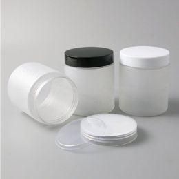 20 x 250g 250ml Frost PET Jars Containers with Screw Plastic lids 250cc 833oz Empty Transparent Cream Cosmetic Packaging Wussx