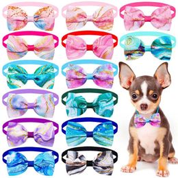 Dog Apparel 50PCS Bulk Bow Tie For Small Cat Bowties Collar Dogs Pets Bowtie Pet Grooming Products Accessores