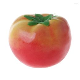 Decorative Flowers Lifelike Simulation Artificial Tomato Plastic Fault Fake Fruit Home Party Decor