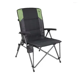 Camp Furniture Camping Chair High Back Hard Arm Gray Beach Foldable Fishing Outdoor