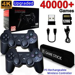 Game Stick GD10 4K HD Output TV P3 Rechargeable 24G wireless Dual Handle Portable video Console For PSP PS1 N64 240123